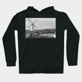 Thurne Mill on the River Thurne in the Norfolk Broads National Park Hoodie